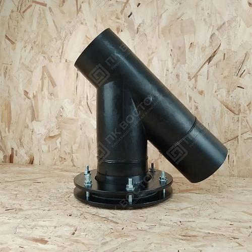 Ревизия канализационная 45 гр 160х110 SDR26 фланцевая короткая