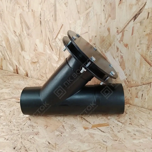 Ревизия канализационная 45 гр 160х110 SDR26 фланцевая короткая