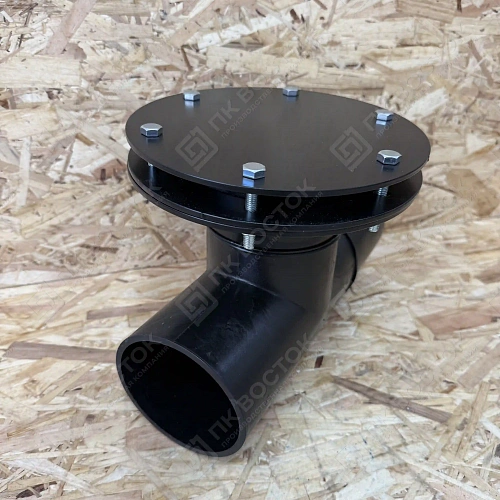 Ревизия канализационная 90 гр 160х110 SDR26 с крышкой короткая
